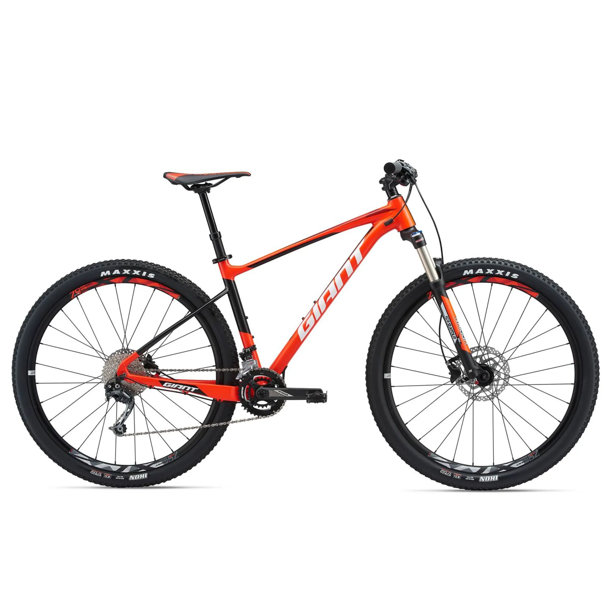 2018 Giant Fathom 29er Aluminium Mountain Bike in Red