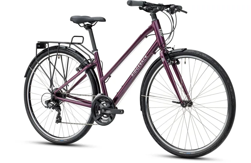 2021 Ridgeback Speed Open Frame Hybrid Bike in Purple-1