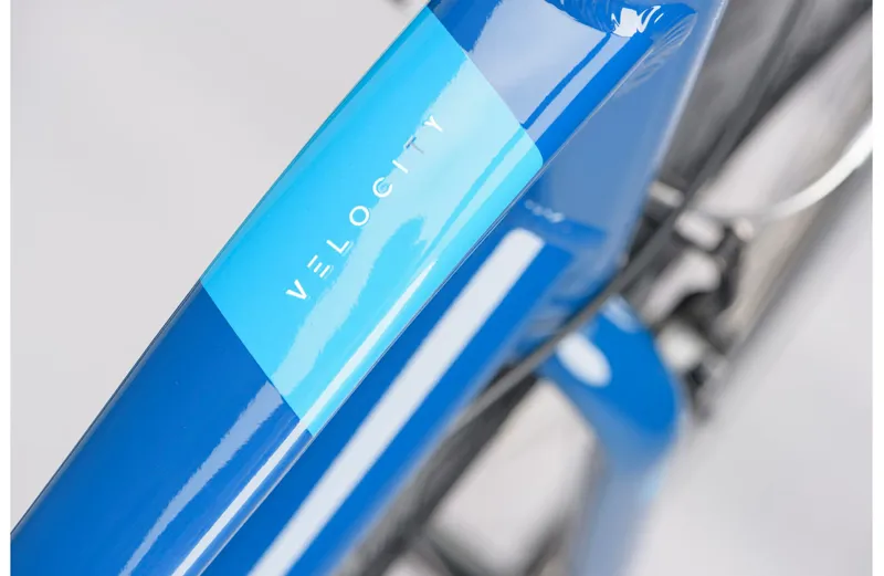 2021 Ridgeback Velocity Open Frame Hybrid Bike in Blue-2