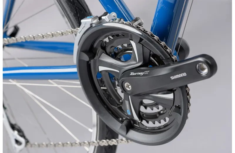 2021 Ridgeback Velocity Open Frame Hybrid Bike in Blue-7