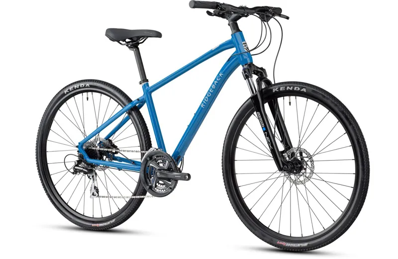 2021 Ridgeback Storm Hybrid Bike in Blue-1