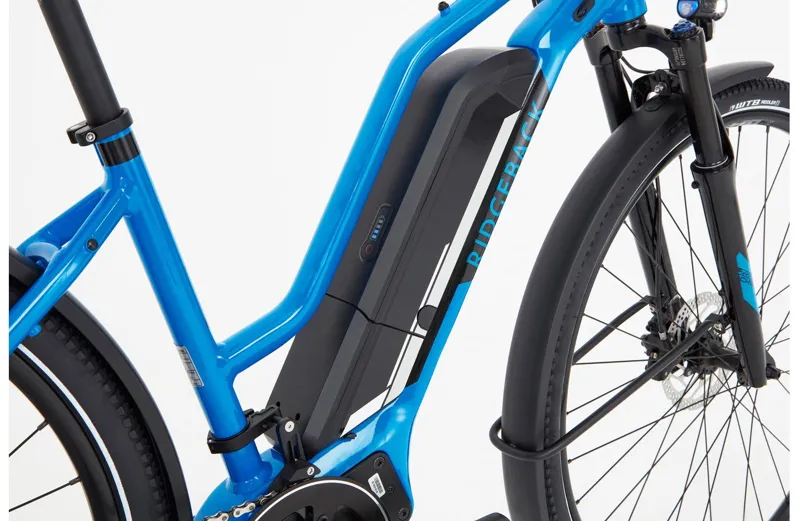 2021 Ridgeback Arcus 2 Open Frame Electric Hybrid Bike in Blue-7