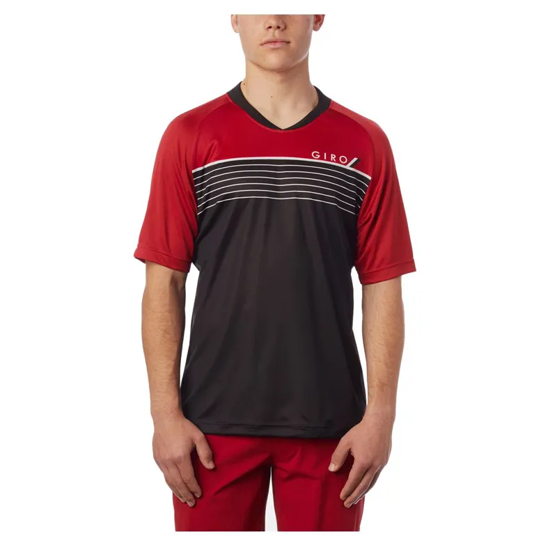 Giro Roust Short Sleeve MTB Jersey in Red