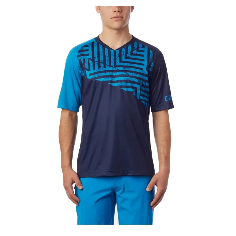Giro Roust Short Sleeve MTB Jersey in Blue
