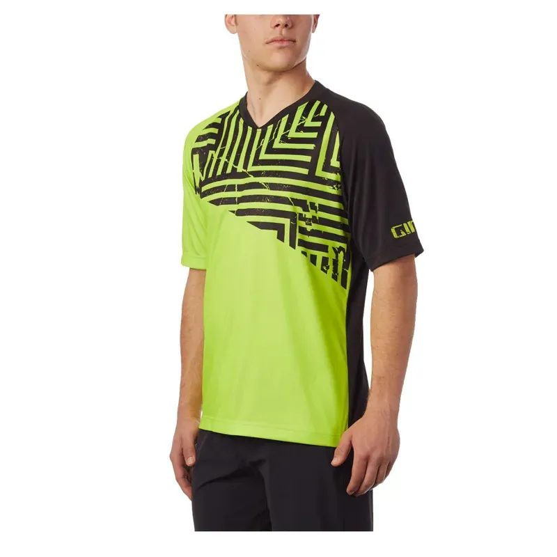 Giro Roust Short Sleeve MTB Jersey in Green