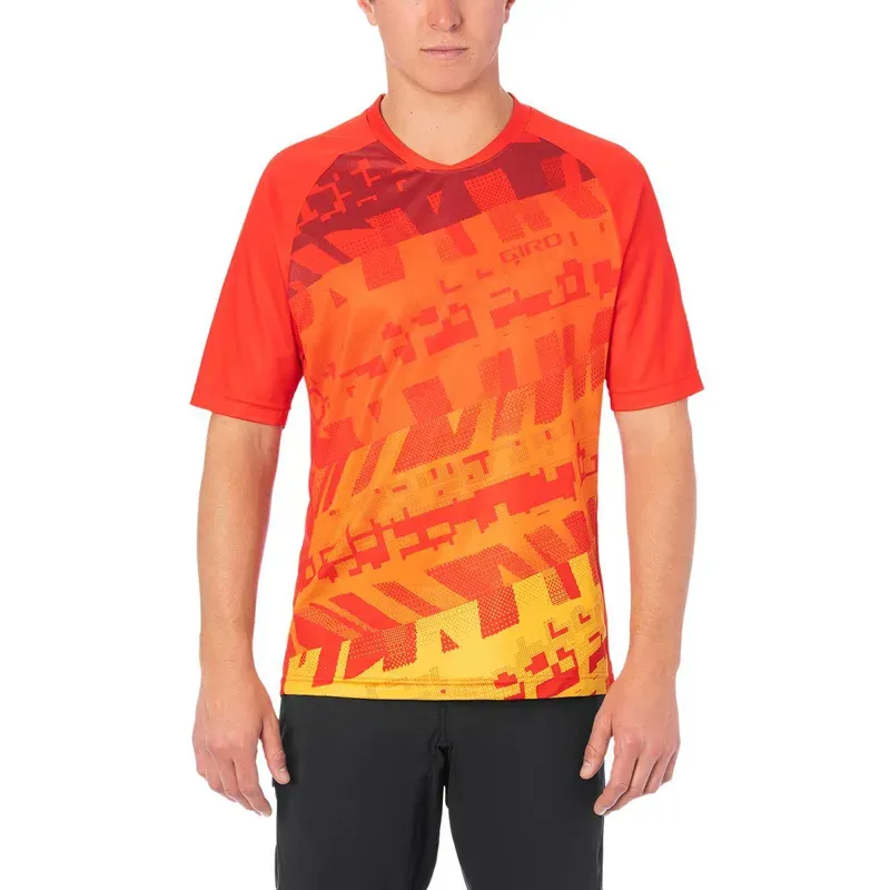 Giro Roust Short Sleeve MTB Jersey in Red
