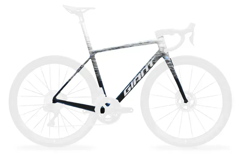 Giant TCR Advanced SL-FF Road Frame in Icicle White/Mariana Blue