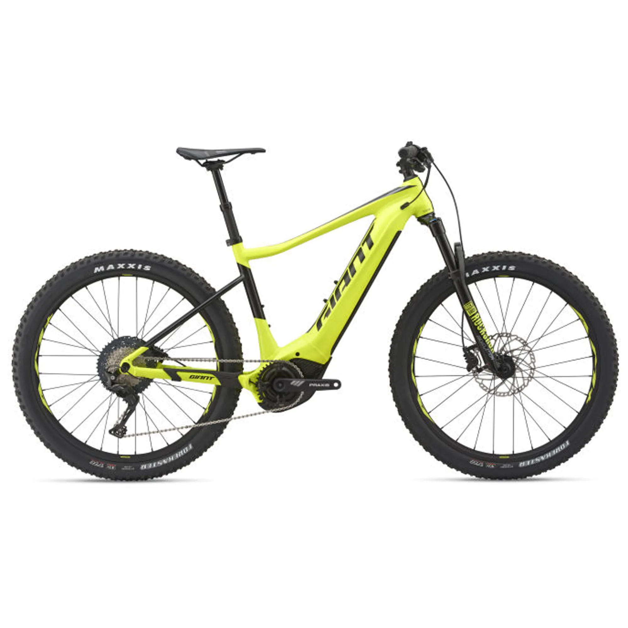 2019 Giant Fathom E+ Pro 25km Mens Electric Mountain Bike in Yellow