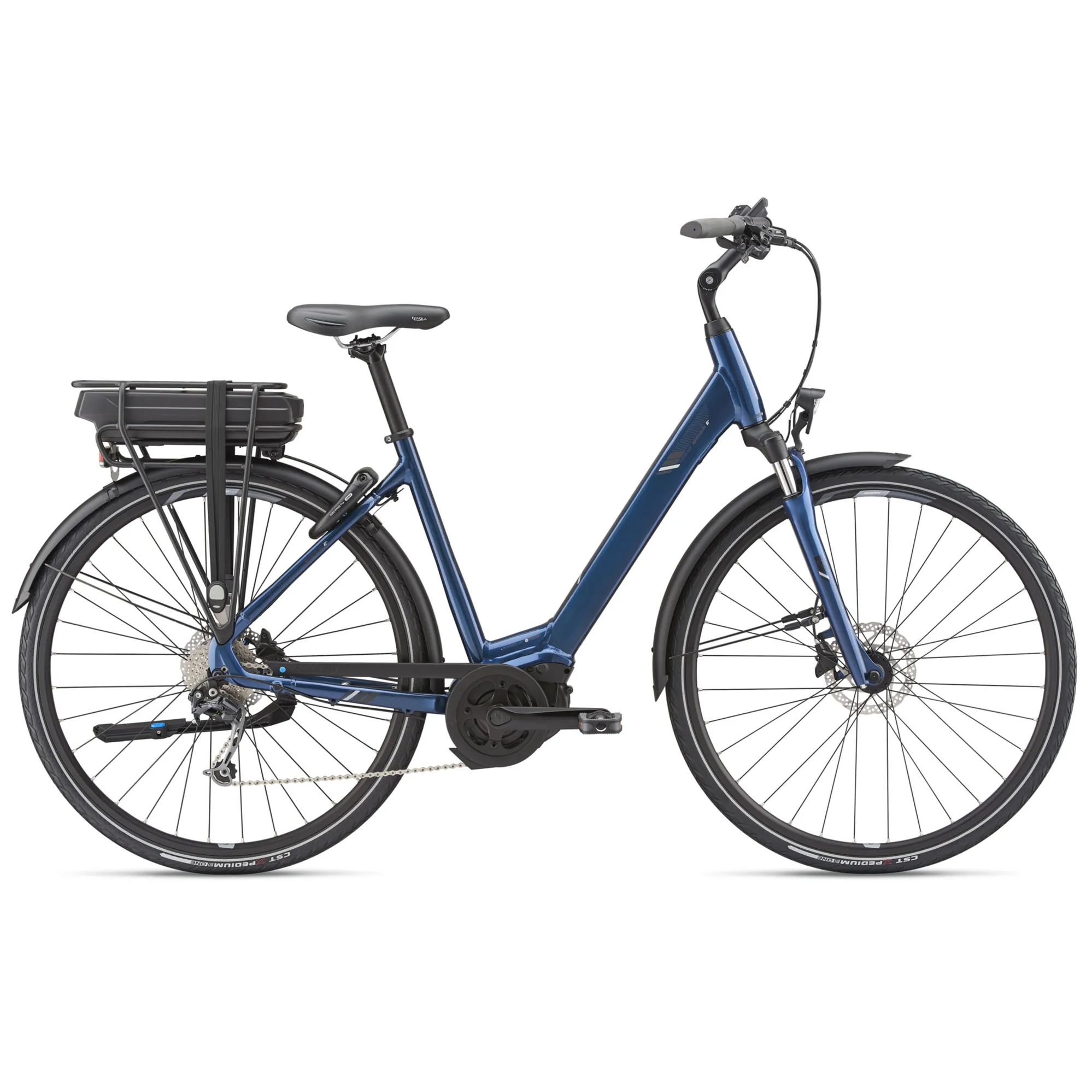 2019 Giant Entour E+ Disc Electric Womens Hybrid Bike in Blue