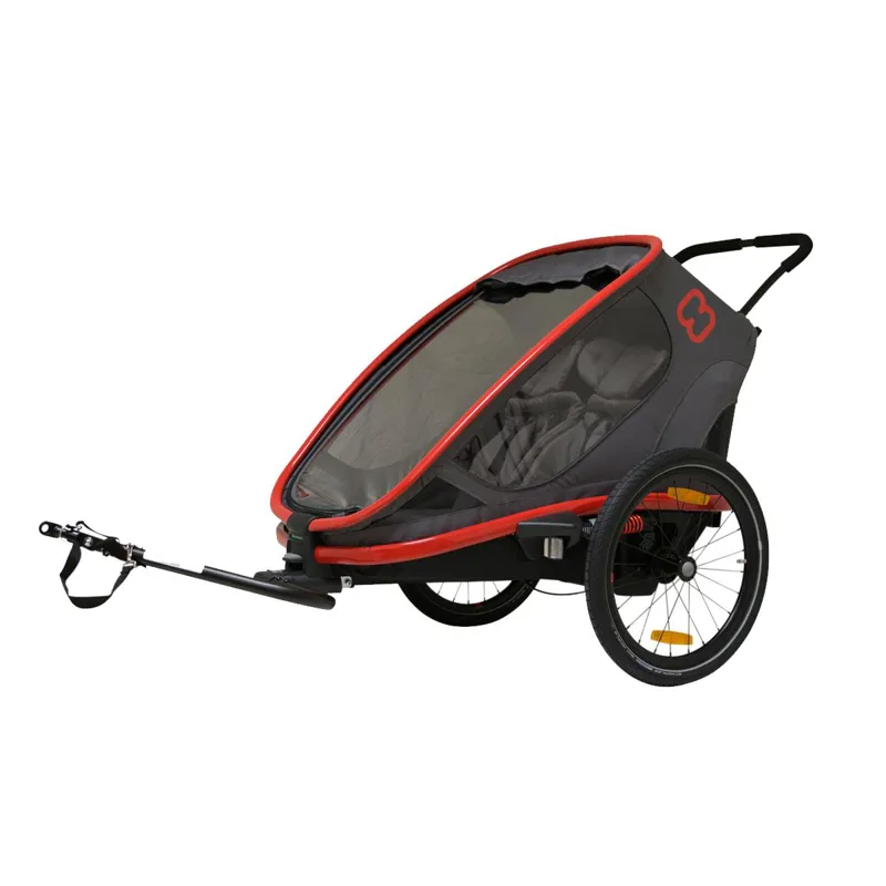 Hamax Outback Twin Child Bike Trailer in Black