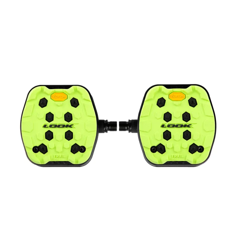 Look Trail Grip Flat Pedals in Lime