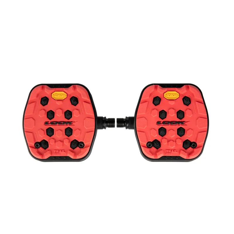 Look Trail Grip Flat Pedals in Red