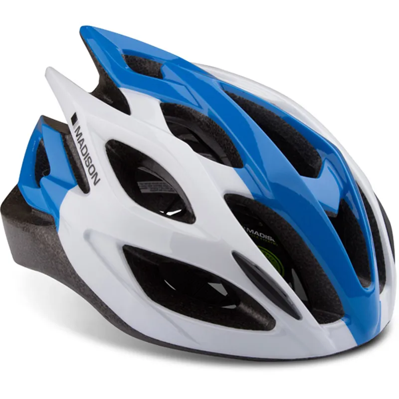 Madison Tour Gloss White and Royal Blue Helmet