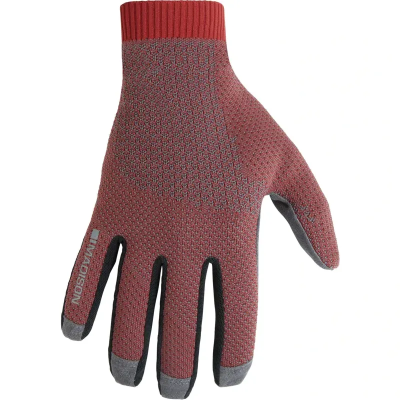 Madison Flux Ergonomix Knit Trail Gloves in Mineral Red