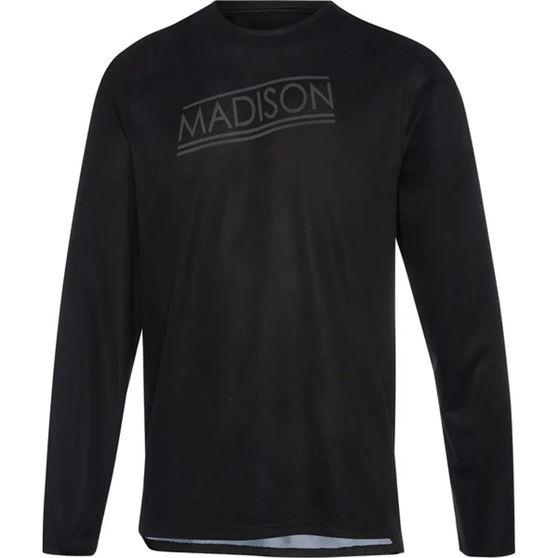 Madison Flux LS Mens Enduro Jersey In Black
