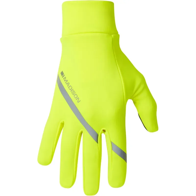Madison Freewheel Isoler Thermal Pocket Gloves in Hi-Viz Yellow