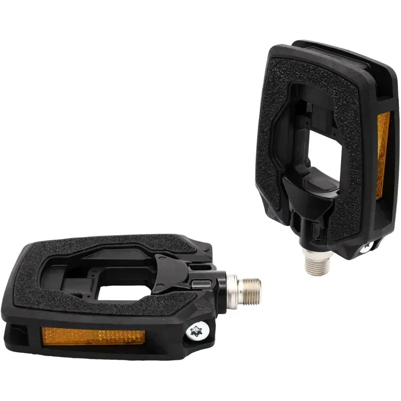 M-Part Sandblock Folding Pedals in Black