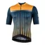 Nalini New Respect Road Cycling Jersey in Blue/Dark Yellow