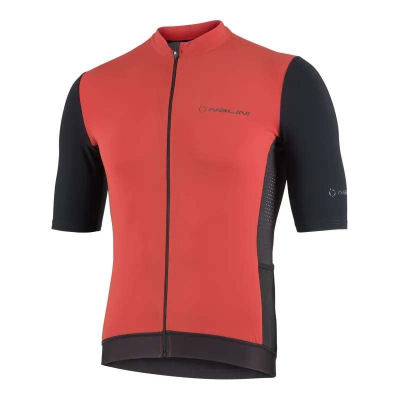 Nalini New Sun Block Cycling Jersey in Red Brick