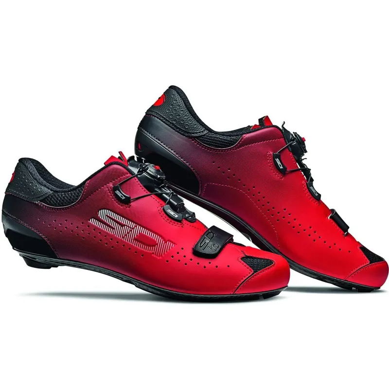 Sidi Sixty Road Cycling Shoes in Black/Red 
