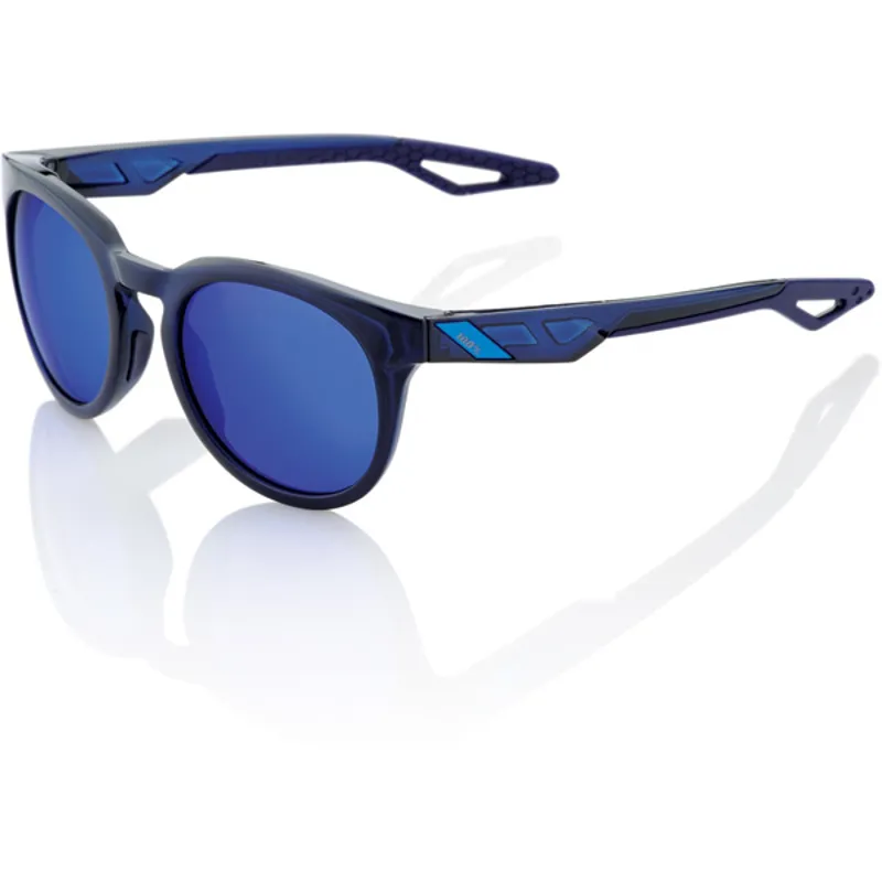 100 Percent Campo Electric Blue Mirror Lens Sunglasses in Blue