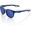100 Percent Campo Electric Blue Mirror Lens Sunglasses in Blue