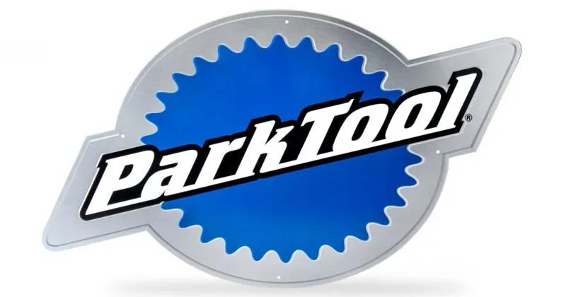 Park Tool MLS-3 Metal Logo Sign in Blue/Silver-1