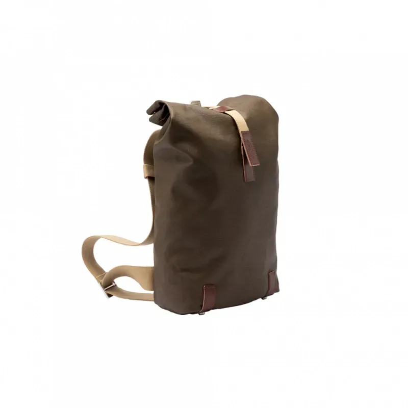 Brooks Pickwick Cotton Canvas Backpack in Moss
