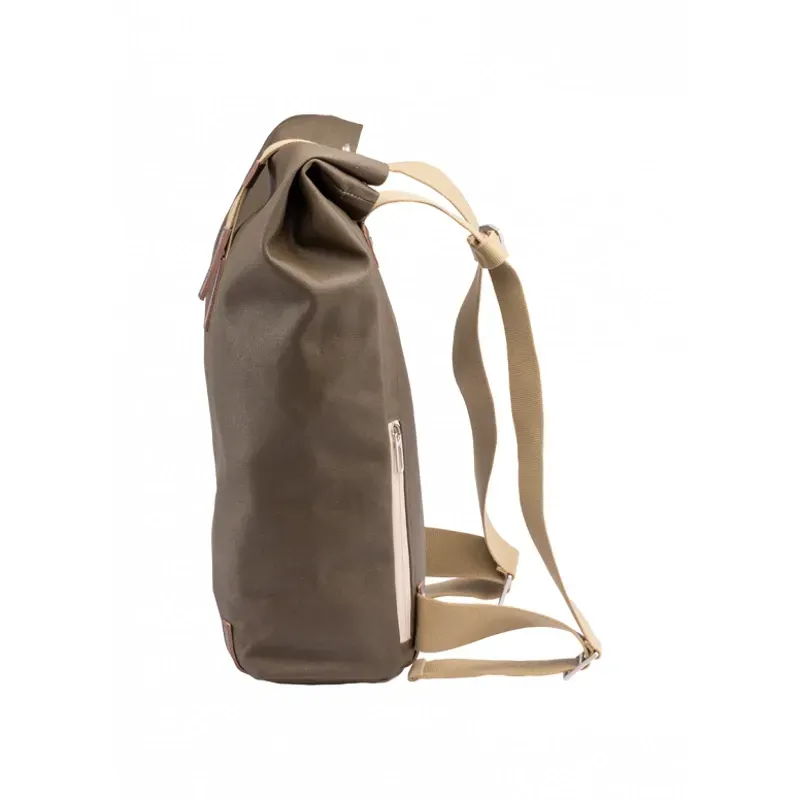 Brooks Pickwick Cotton Canvas Backpack in Moss-3