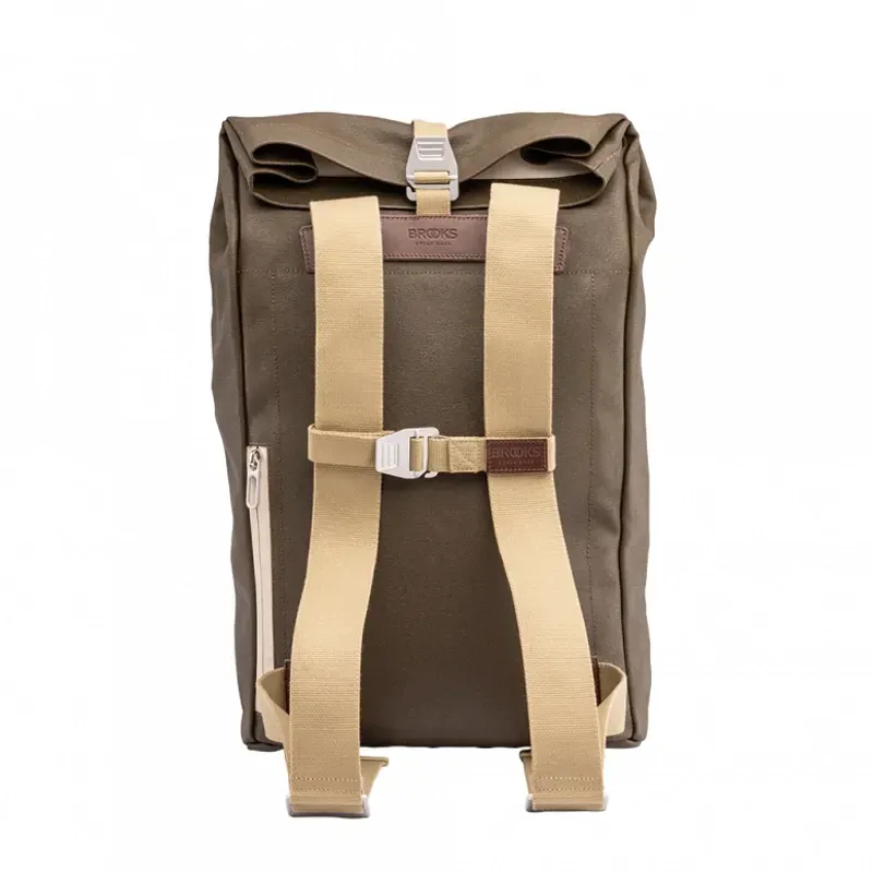 Brooks Pickwick Cotton Canvas Backpack in Moss-4
