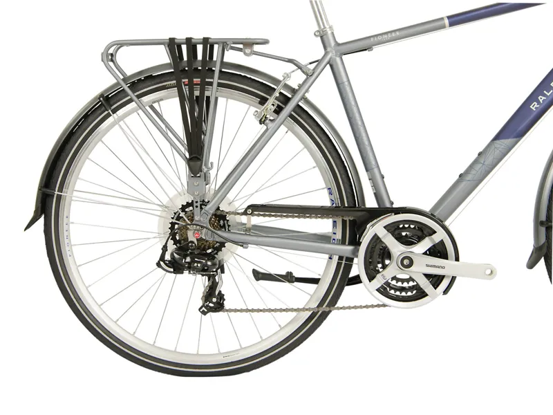 2020 Raleigh Pioneer Tour Crossbar Hybrid Bike in Silver-1