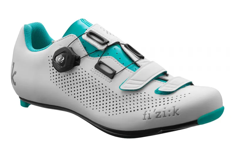 Fizik R4B Road Shoes in White/Green-2