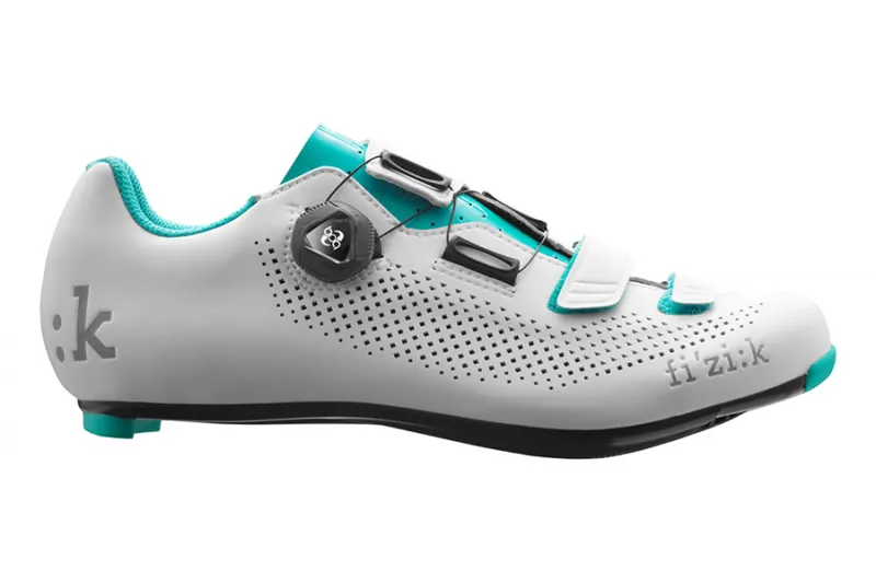 Fizik R4B Road Shoes in White/Green-1