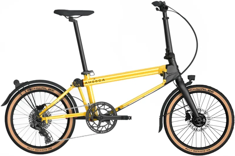 Ahooga A-Max Alfine 8 2026 Folding Bike Bumblebee Yellow