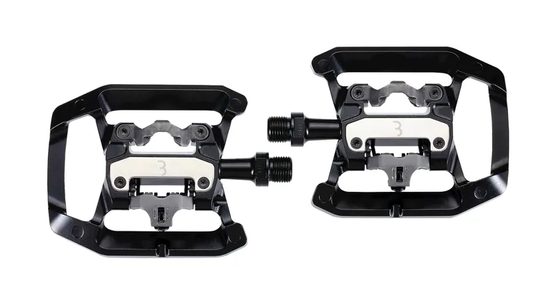 BBB DualChoice Two Function Flat Clipless MTB Pedals in Black-2