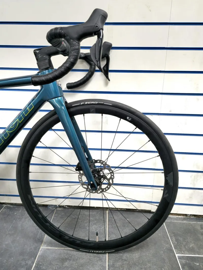 Bianchi Specialissima CV Shimano 105 Di2 Disc R 400 Alloy Wheels Road Bike Dark Green Size 47cm-5