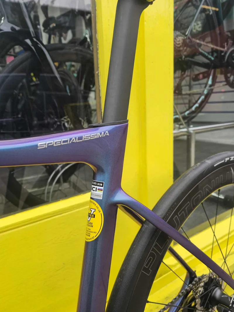 Bianchi Specialissima Pro CV Ultegra Di2  2026 Blue Purple - Chrome  Full Glossy-6