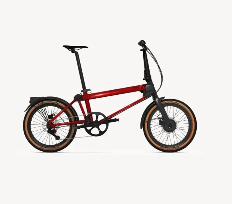Ahooga E-MAX Alfine Red Electric 2026 Folding Bike