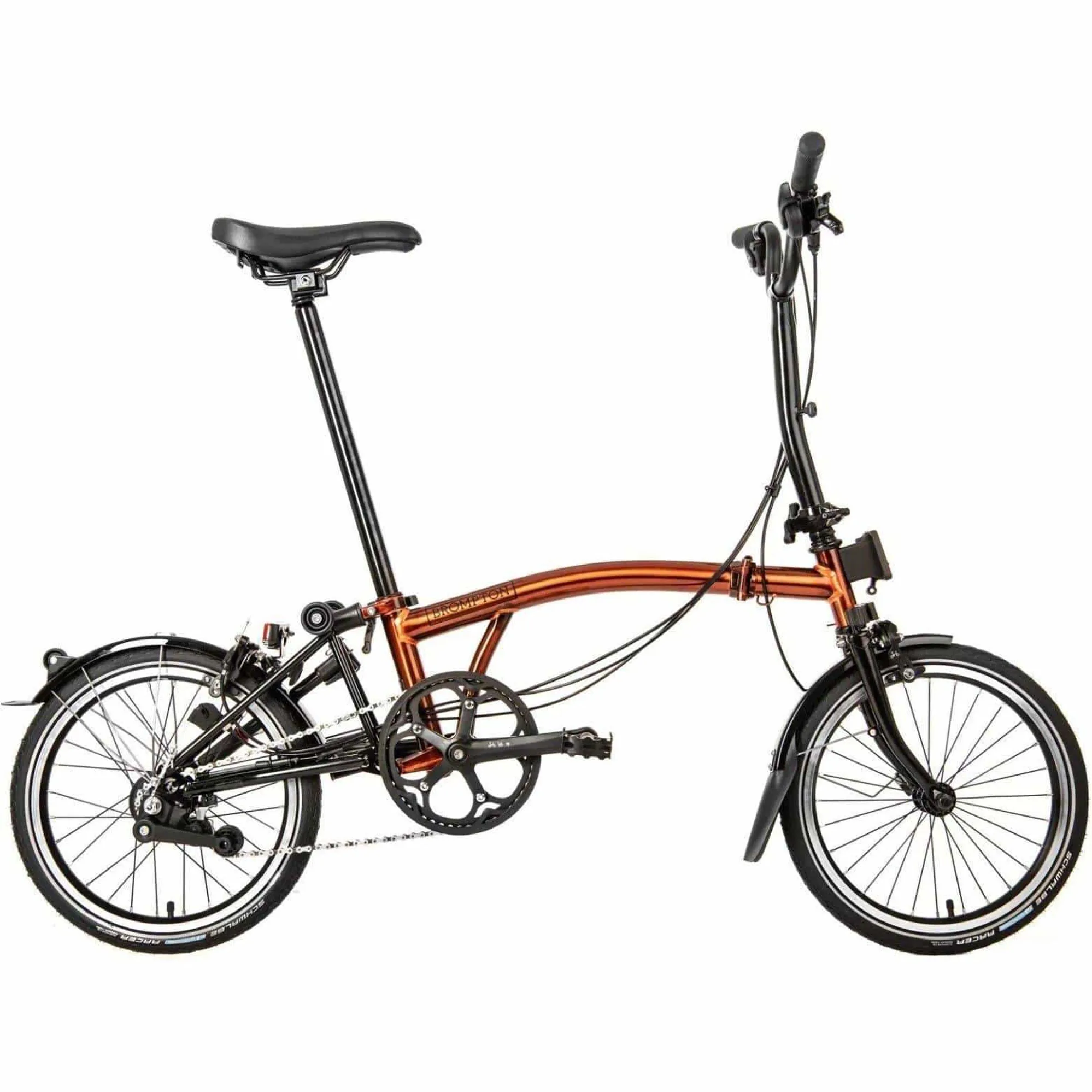 BROMPTON C Line Explore Mid Bar Black Edition Flame Lacquer 2022 Folding Bike