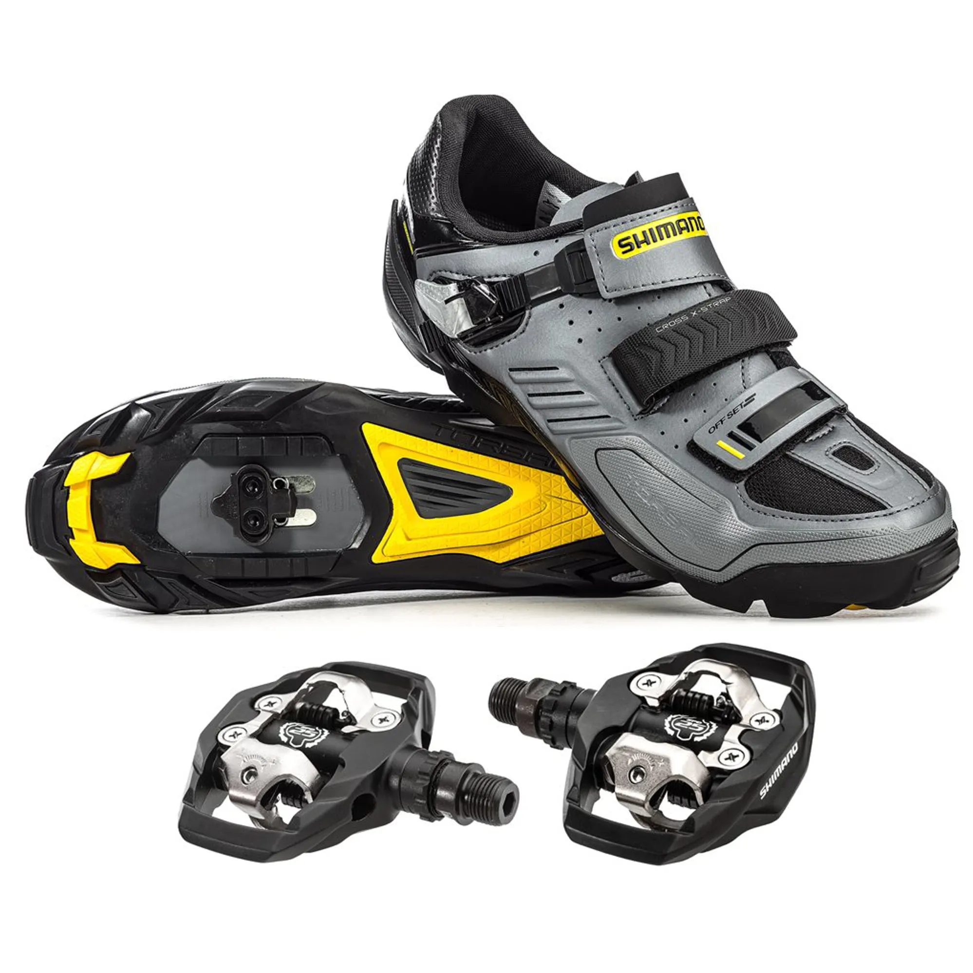 Shimano Shoe SPD MTB M163 Grey 25TH ANNIVERSARY WITH PDM530 PEDAL shimano-shoe-spd-mtb-m163-grey-25th-anniversary-with-pdm530-pedal