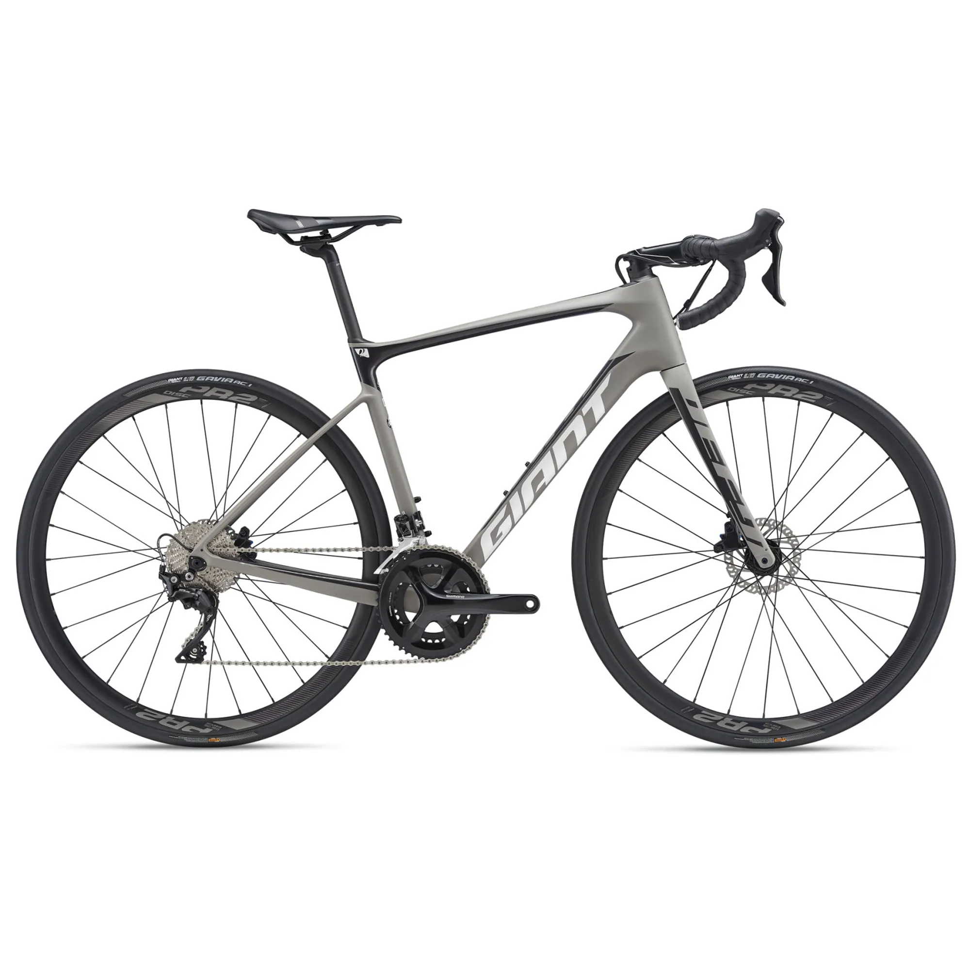 2019 Giant Defy Advanced Road Bike in Grey - Main Image