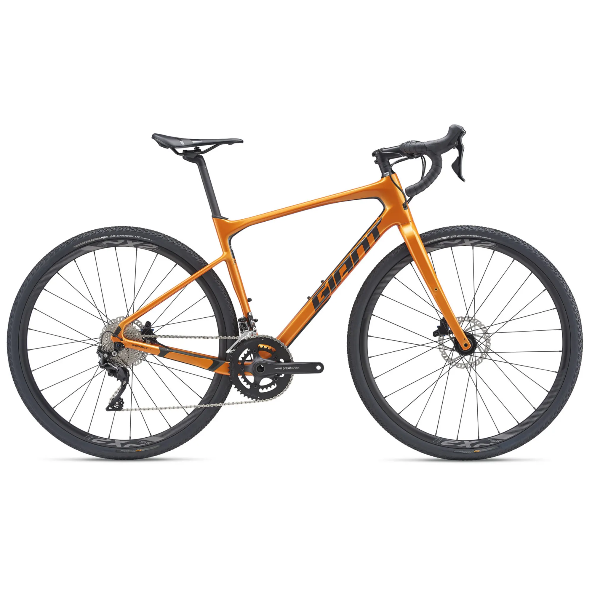 2019 Giant Revolt Advanced Carbon Mens Gravel Bike in Orange