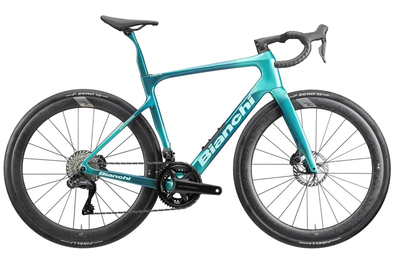 Bianchi INFINITO PRO ULTEGRA Di2 4iiii Powermeter Road Bike 2026 Metallic Celeste - Dark Turquoise