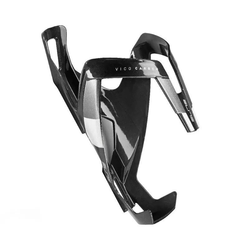 Elite Vico carbon bottle cage gloss black / white