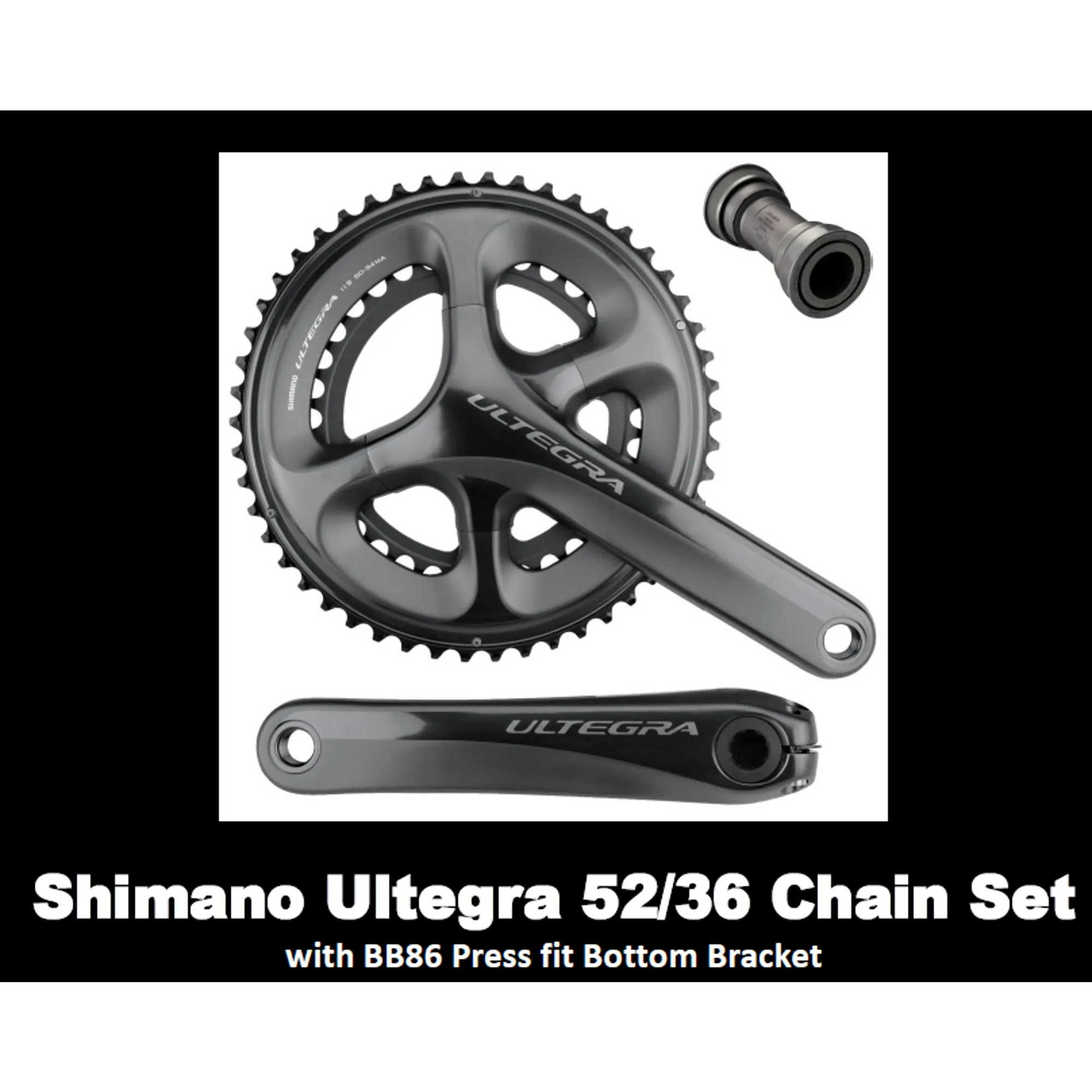 Shimano FC 6800 Ultegra 11 speed double chainset 52 36T 172.5 mm