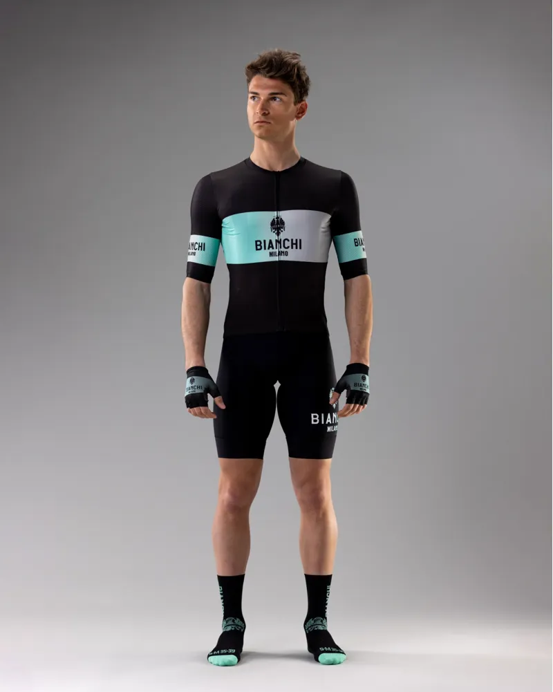 B I A N C H I - M I L A N O - R E M A S T E R E D Black Short Sleeve Jersey-4