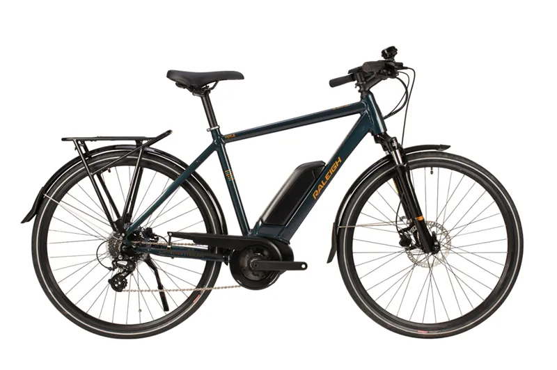Raleigh Motus Crossbar Electric Bike in Blue