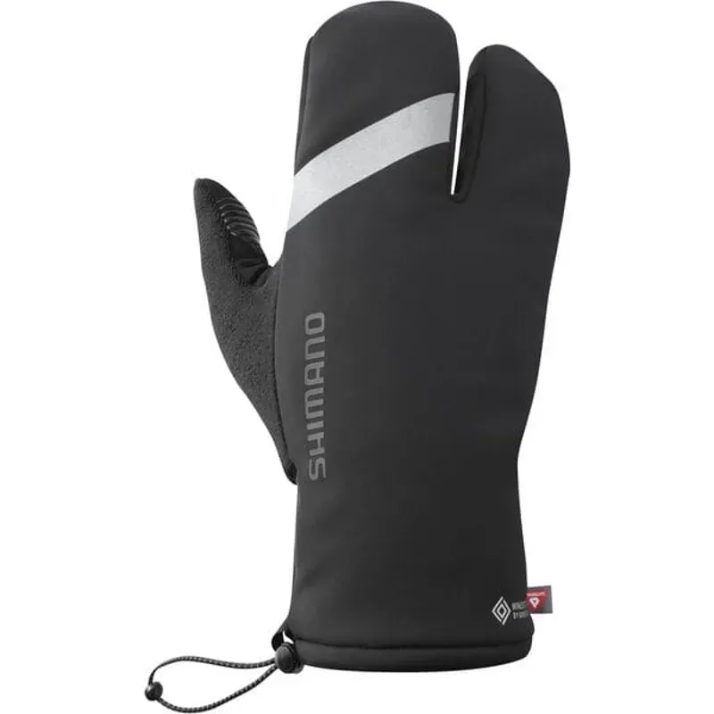 Shimano Clothing Windstopper Primaloft 2x2 Unisex Gloves in Black