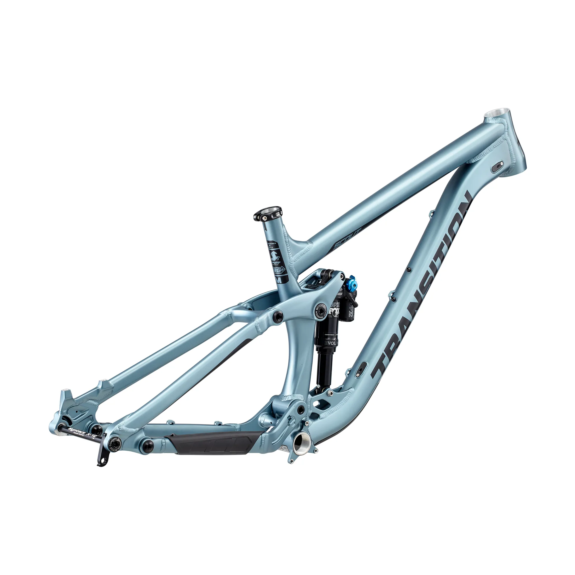 2019 Transition Scout Alloy Full Suspension MTB Frame in Blue