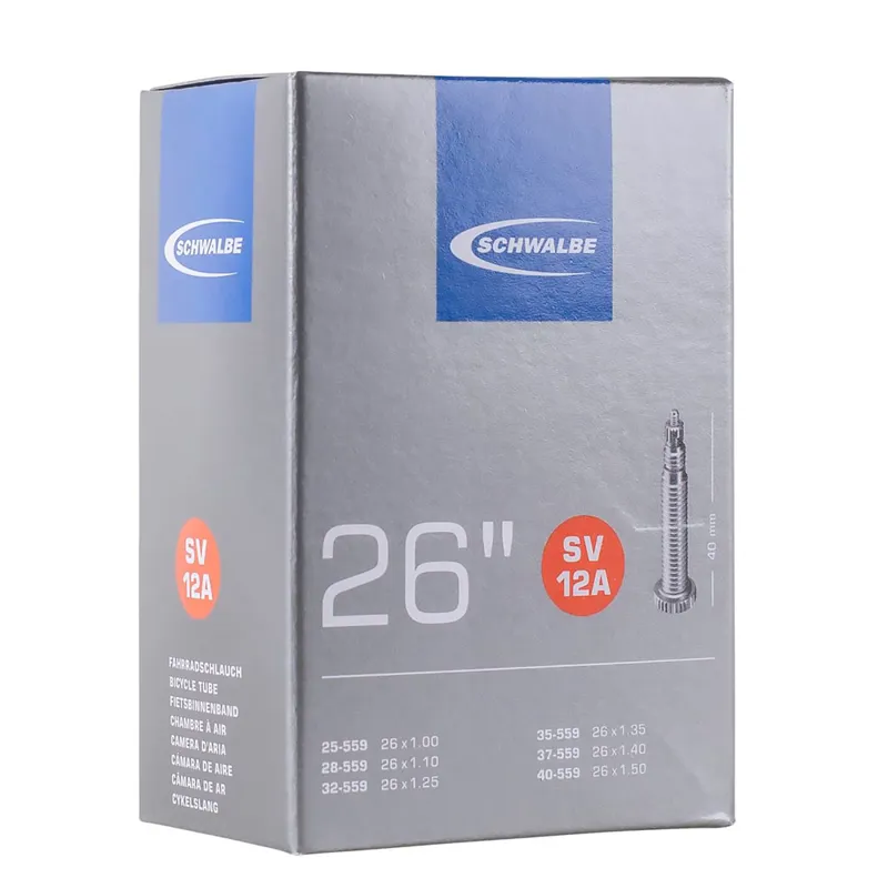 Schwalbe 26 1 3/8 40mm Presta Valve Inner Tube-1